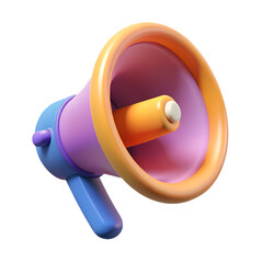 3d Rendered Icon Of Megaphone Announcement Isol (4)
