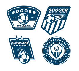 football logo, badge design template design