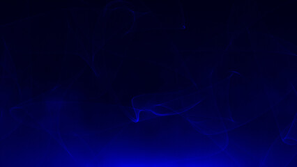 Blue color smoke moving upwards with abstract pattern particles abstract background