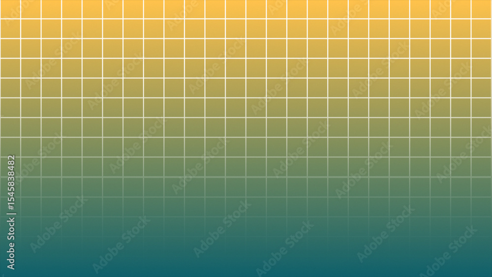 Poster simple and classy square pattern grid looped background, yellow and blue gradient background