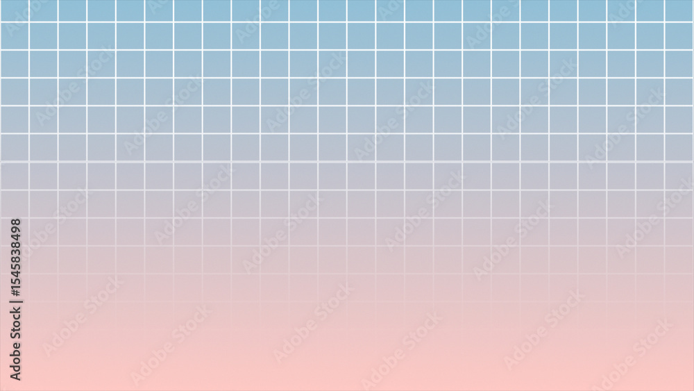 Poster simple and classy square pattern grid looped background, pink and cyan gradient background