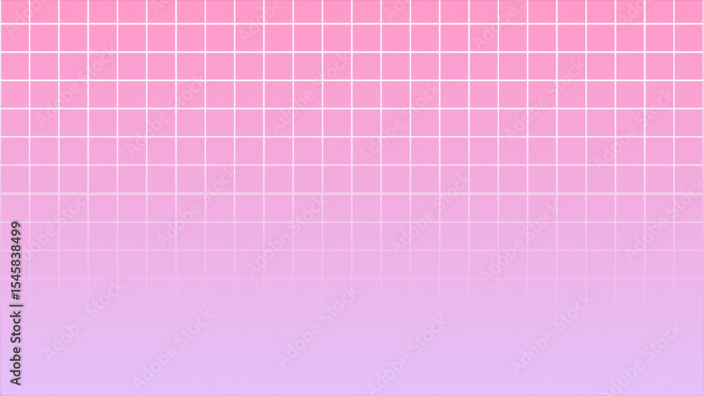 Poster simple and classy square pattern grid looped background, pink and white gradient background