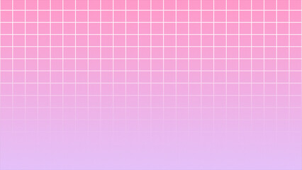 Simple and classy square pattern grid looped background, Pink and white gradient background