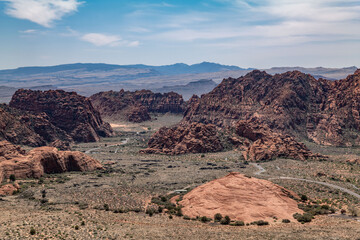 Santa Clara lava flow / basalt (Qbs) with Navajo Sandstone (Lower Jurassic), Snow Canyon Scenic...