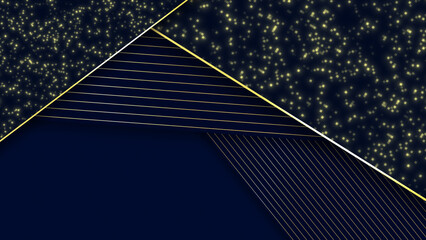 Simple and modern luxury golden lines Royal blue background, minimal background