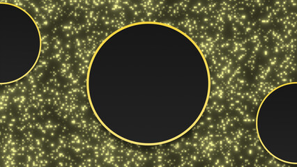 Simple and modern luxury golden lines black background, minimal background