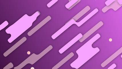 Pink color small shapes moving geometrical minimal background