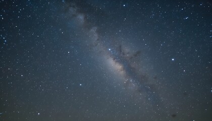Fototapeta premium Gaze into the infinite beauty of a starry night sky, where twinkling stars stretch across a deep blue cosmos. This peaceful and awe-inspiring celestial view invites reflection, curiosity, and a sense 