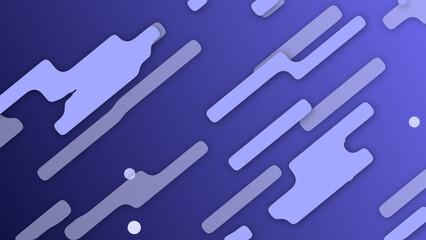 Blue color small shapes moving geometrical minimal background