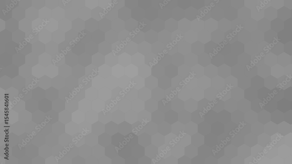 Poster simple and classy white and black color hexagonal shape tiles background, hexa shapes geometrical ba