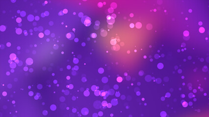 Colorful glitter bubbles particles moving upwards futuristic abstract background