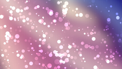 Colorful glitter bubbles particles moving upwards futuristic abstract background
