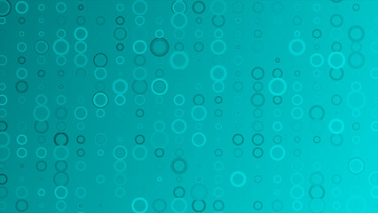 abstract random popping circles Cyan geometrical futuristic background  