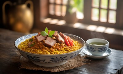 Shan Noodles Traditional Cuisine from Myanmar