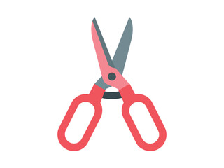 Modern Flat Design Style Open Scissor Illustration, Craft, Cutting Tool