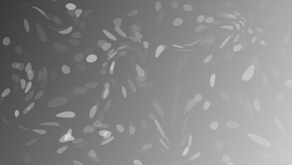 White and Black color circular dots floating abstract pattern background