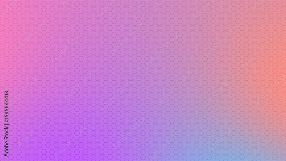Poster colorful gradient hexagonal tiles geometrical background, hexagonal shapes simple background