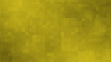 Yellow color slow motion hi-tech geometrical background, box pattern looped futuristic background