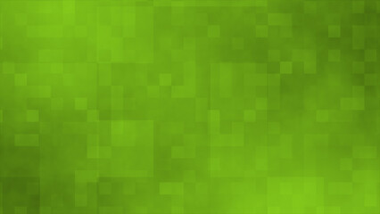 Lime green color slow motion hi-tech geometrical background, box pattern looped futuristic background