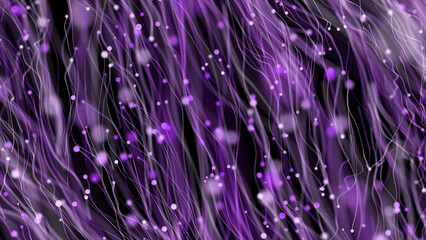 Purple color 3d particles floating in cyber space futuristic background, simple and classy...