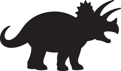 T-Rex Dinosaur Silhouette Clipart Set