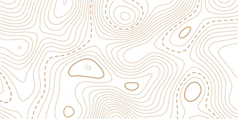 Fototapeta premium Abstract Topographic Pattern contour line map. Luxury gold abstract line art on transparent background image.