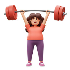 Obraz premium African american woman working at computer desk rear view 3d render. 3D rendering, conceptual image. Isolated on white background.