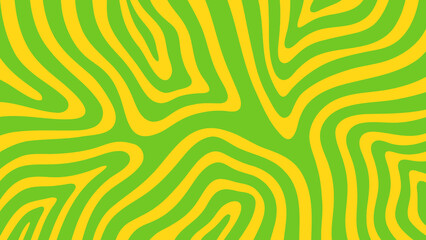 abstract background with green and yellow wavaes seamless pattern