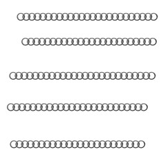 set of black and white paper