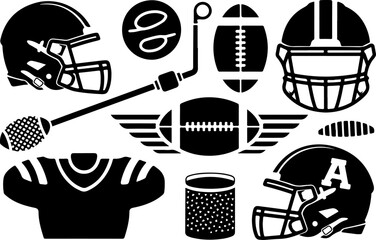 American Football Player Vector Graphics bundle