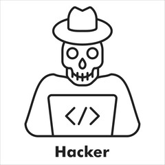 Hacker Outline Icon