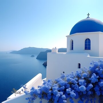 church in santorini greece