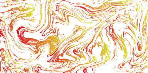 Abstract marbled texture background with swirling orange and yellow patterns. Fluid, organic motion with delicate wave distortions and ink with liquid or molten with dynamic, flowing appearance