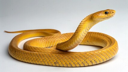 Fototapeta premium Golden Lancehead on studio background