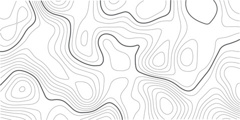 Abstract line art white background vector. Mountain topographic map wallpaper with blue lines texture. Hand drawn illustration design for wall arts, fabric , packaging, web, banner.