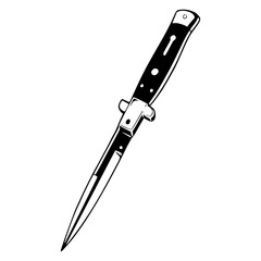 vintage switchblade dagger design