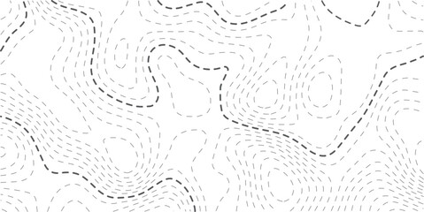 Black and white lines seamless Topographic map patterns, topography line map. Vintage outdoors style. The stylized height of the topographic map contour in lines and contours isolated on transparent.
