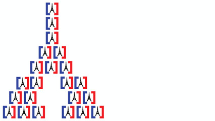 bastille day background with eiffel tower copy space area