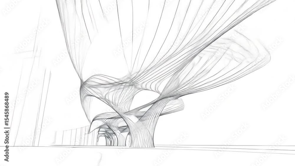 Poster abstract architectural design structures
