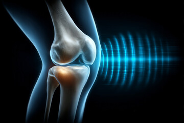 Knee joint is in a state of inflammation