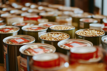 Hunger canned food donation