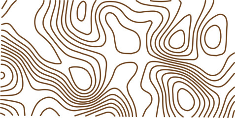 Topographic map background geographic line map with elevation assignments. Modern design with White background with topographic wavy pattern design.paper texture Imitation of a geographical map shades