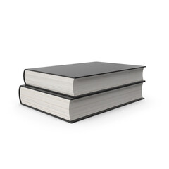 Two Stacked of books on transparent background,  png