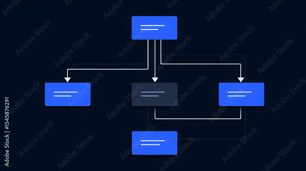 Poster data flow: abstract diagram illustrates data flow and structure. a streamlined visual representation