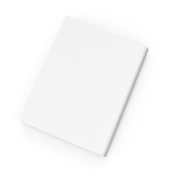 Blank White Book Cover Mockup Perfect for Your Design on transparent background , png