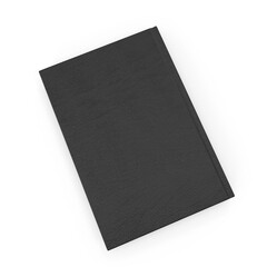 Blank book cover mockup layout design with shadows for branding	