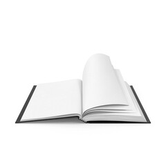 Open Book with Blank Pages, New Beginnings, Knowledge Awaits , transparent background , png