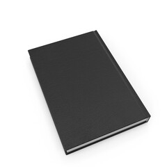 Black book, Professional Journal, Diary, Planner Mockup on transparent background , png