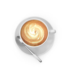 Perfect Latte Art: Coffee Cup Photography for Cafe Menus transparent background png
