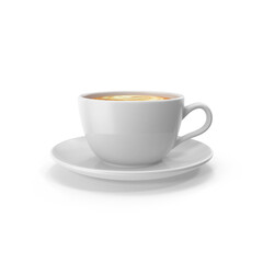 White Coffee Cup, png
